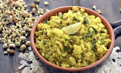 Mixed Sprouts Poha