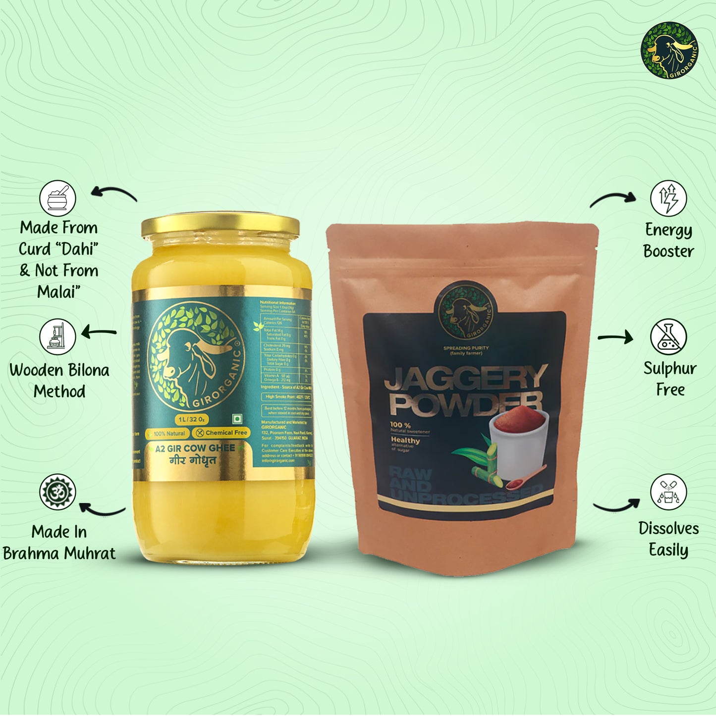 A2 Ghee & Jaggery Wellness Combo