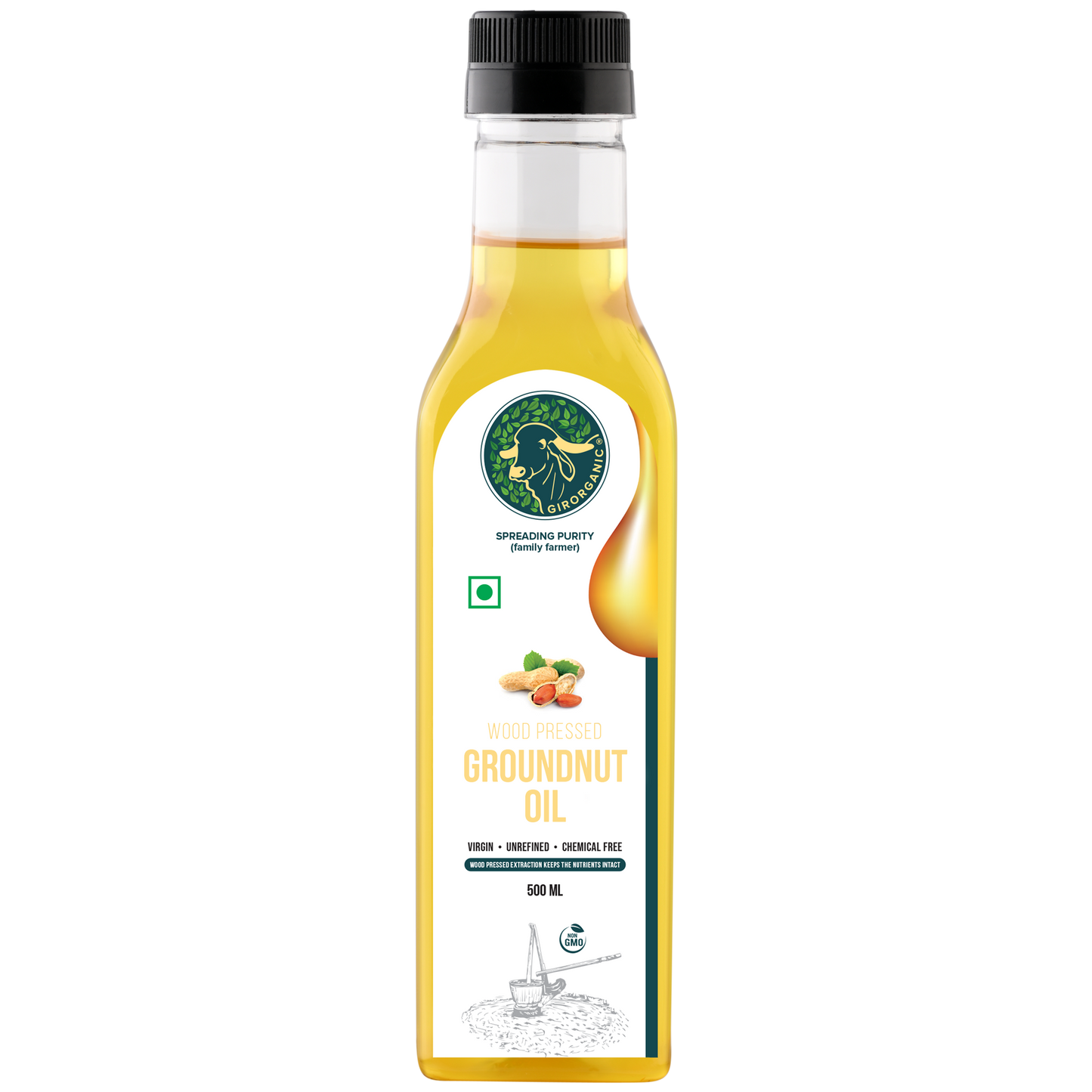 Wood Pressed Groundnut Oil
