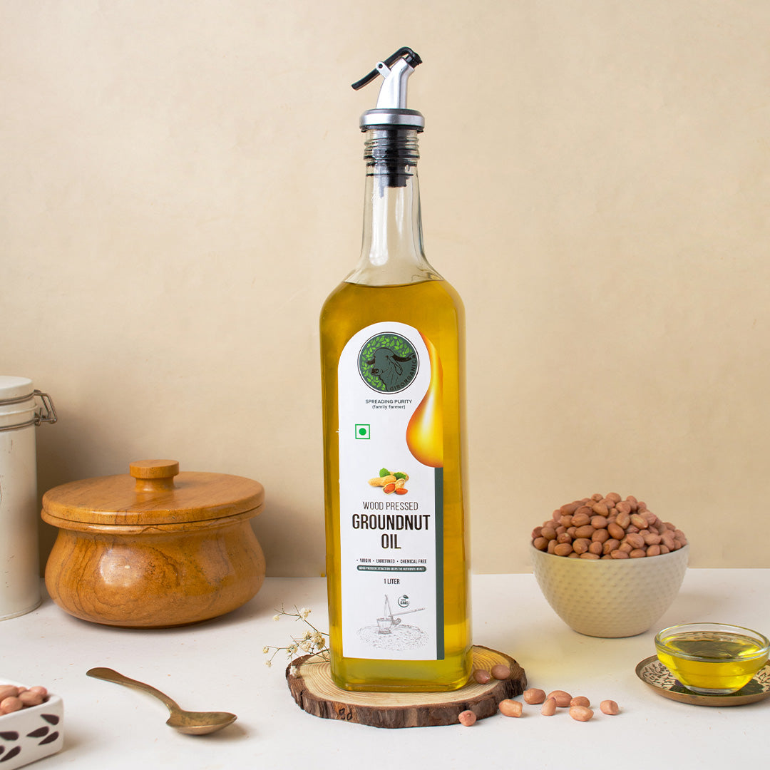 Wood Pressed Groundnut Oil