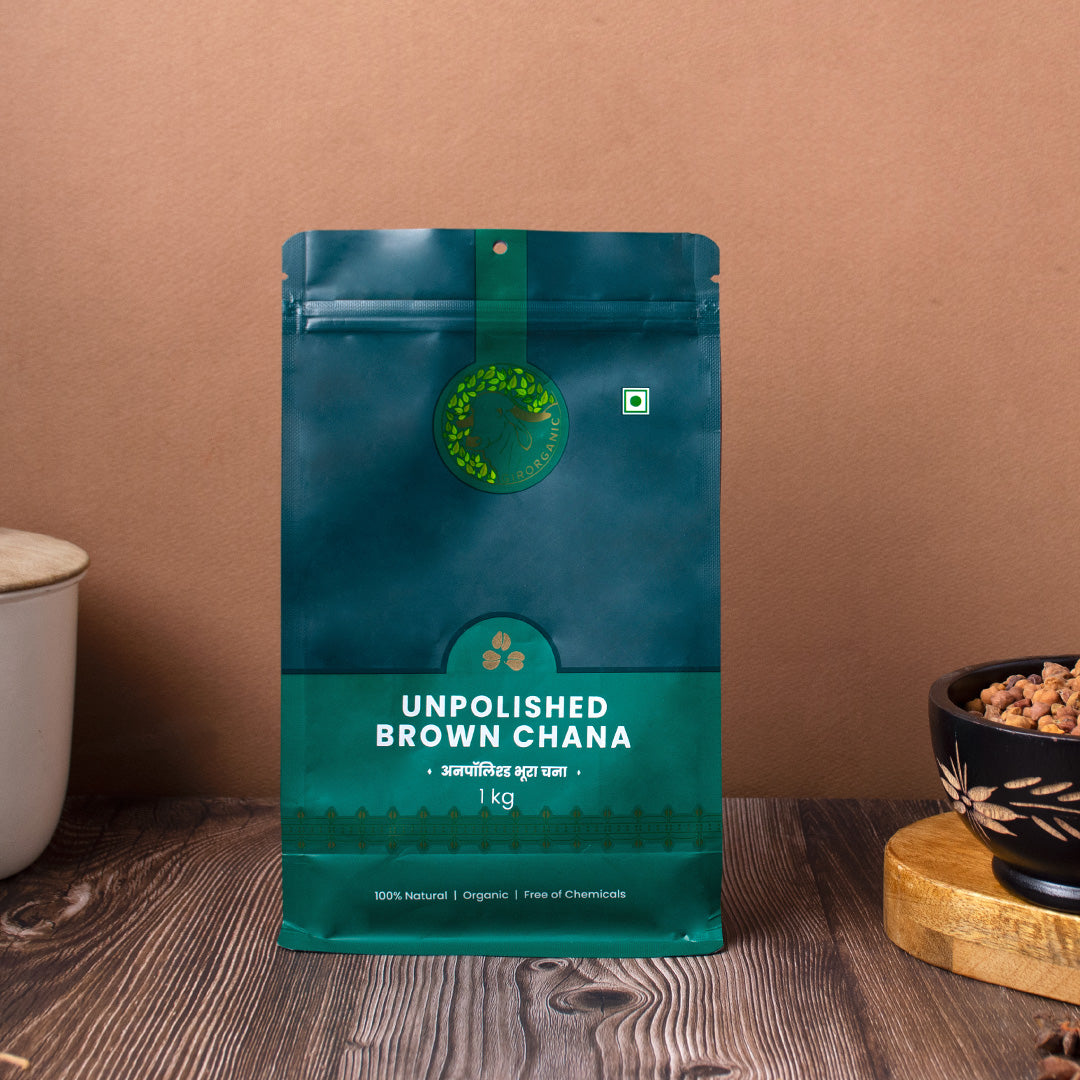 Brown Chana - 1 Kg Unpolished