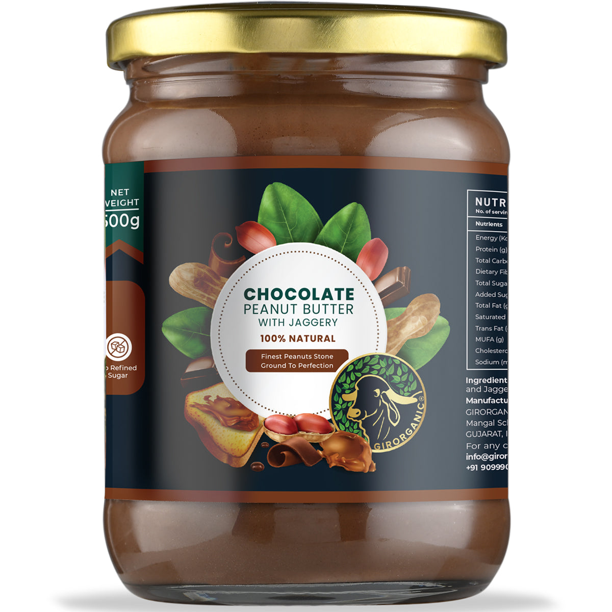 Chocolatefrontwhitebackground