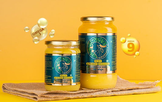 The Importance and Health Benefits of Omega-3 And Omega-9 In A2 Cow Ghee - GIRORGANIC