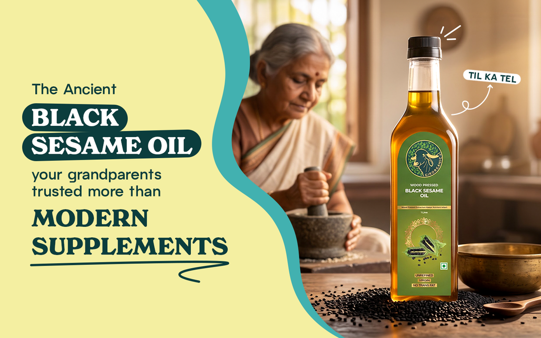 The Ancient Black Sesame Oil Your Grandparents Trusted More Than Modern Supplements