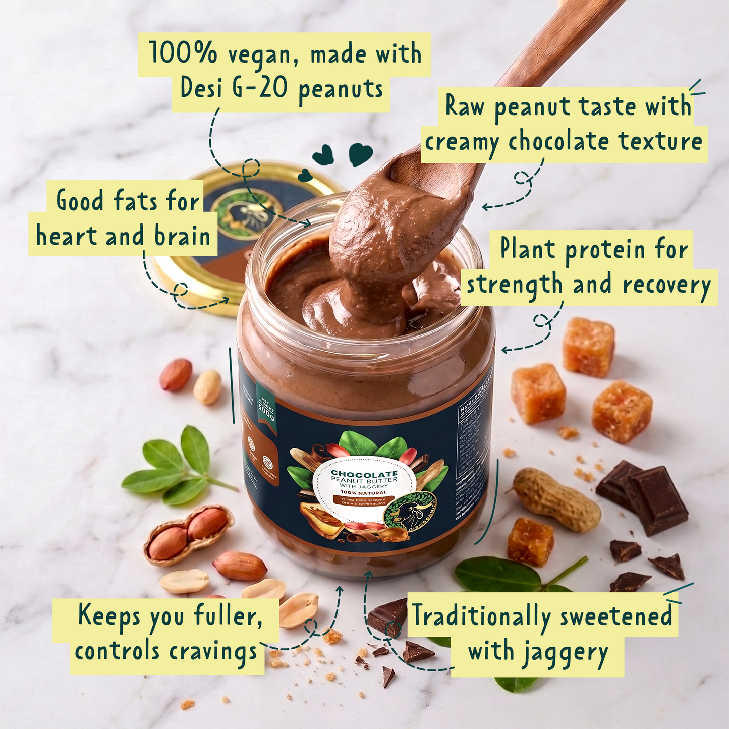 Chocolate Peanut Butter with Jaggery