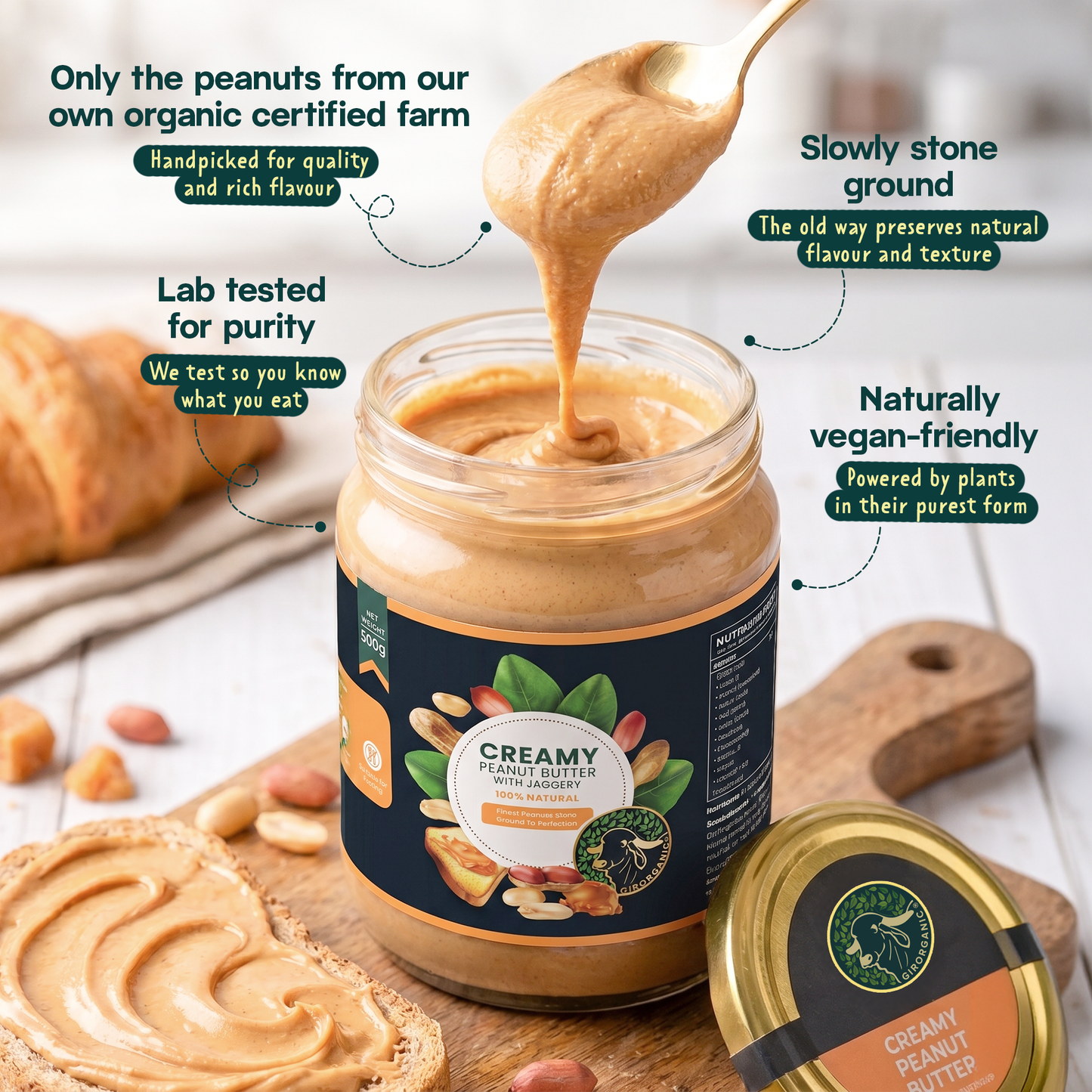 Creamy Peanut Butter with Jaggery