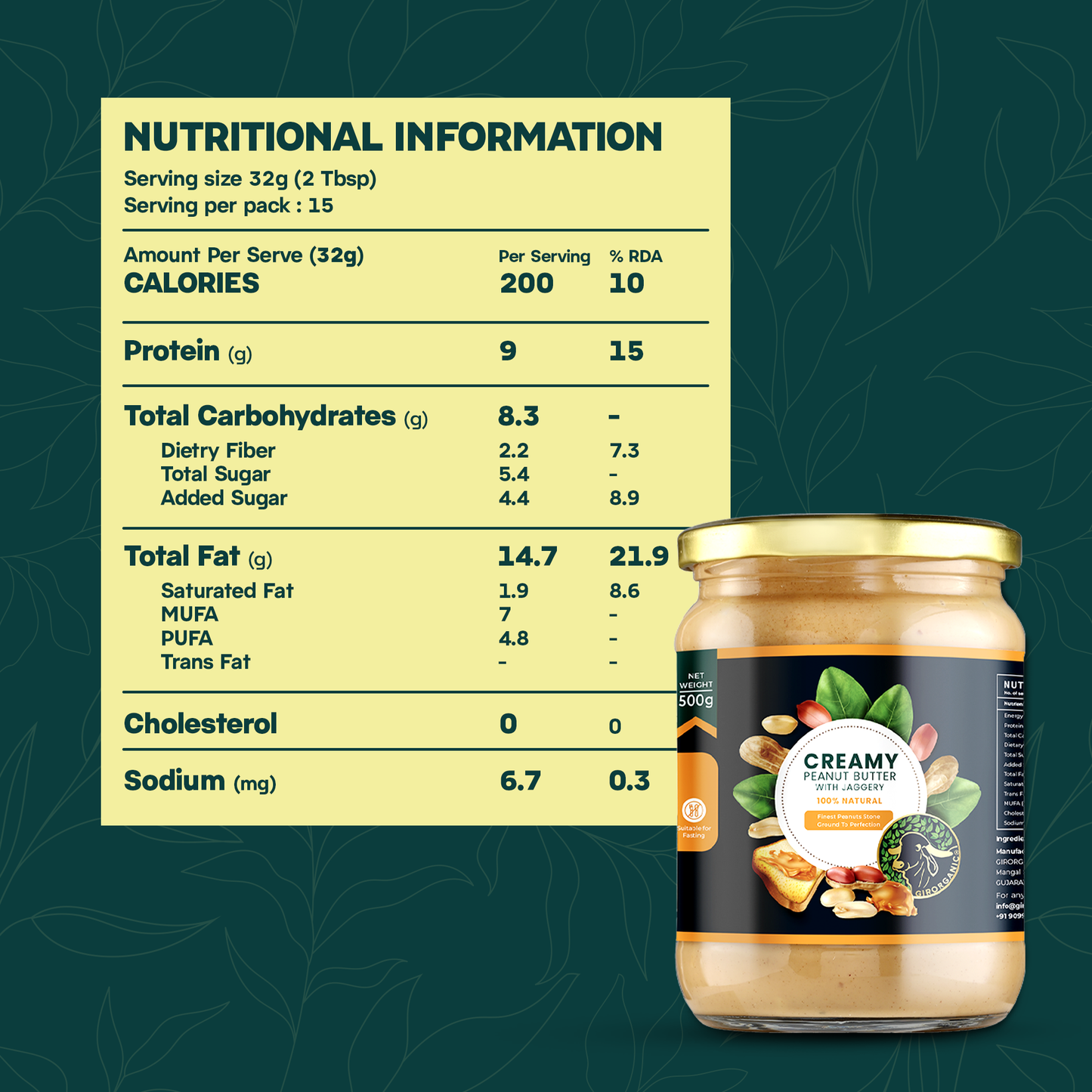 Creamy Peanut Butter with Jaggery