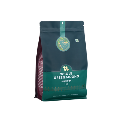 Whole Green Moong-1kg Unpolished