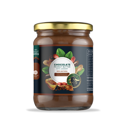 Chocolate Peanut Butter with Jaggery - 500 gram Stone Ground