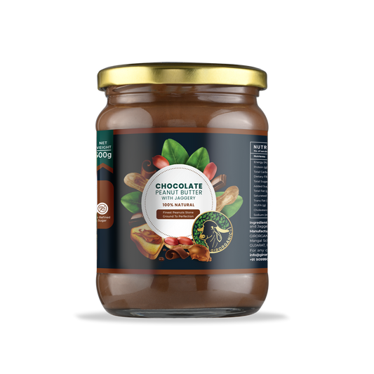Chocolate Peanut Butter with Jaggery - 500 gram Stone Ground