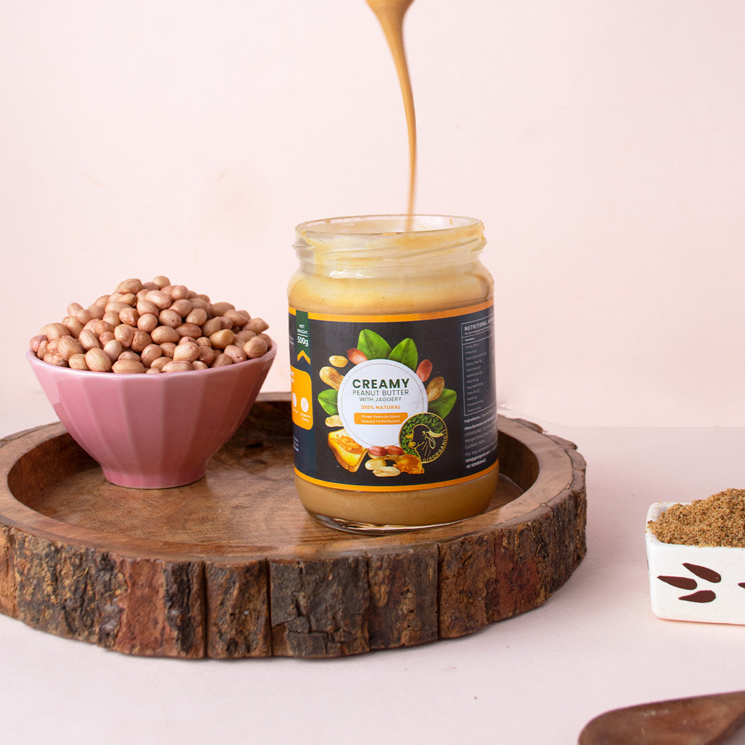 Creamy Peanut Butter with Jaggery - 500 gram Stone Ground