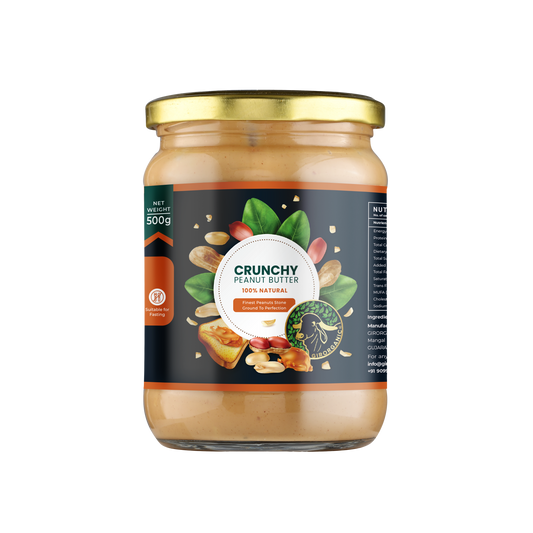 Crunchy Peanut Butter - 500 gram Stone Ground