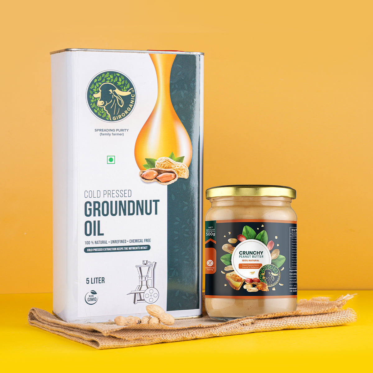 5ltr Groundnut Oil + 500gram Crunchy Peanut Butter