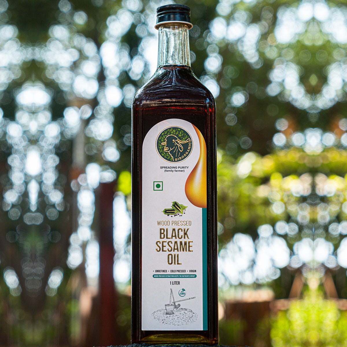 Buy Wooden Cold Pressed Black Sesame Oil