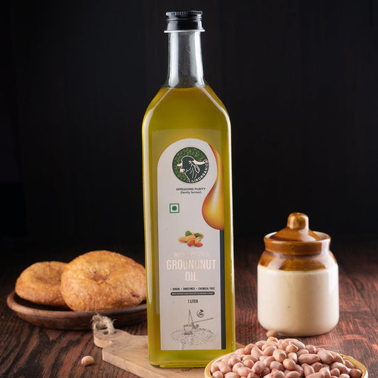 Wood Pressed Groundnut Oil